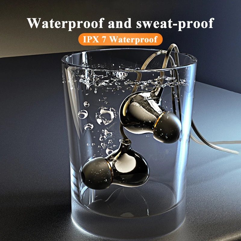 Auriculares con cable y cavidad de cerámica, audífonos de hierro de doble acción, unidad de doble acción, calidad Hifi, reducción de ruido, micrófono impermeable para dormir