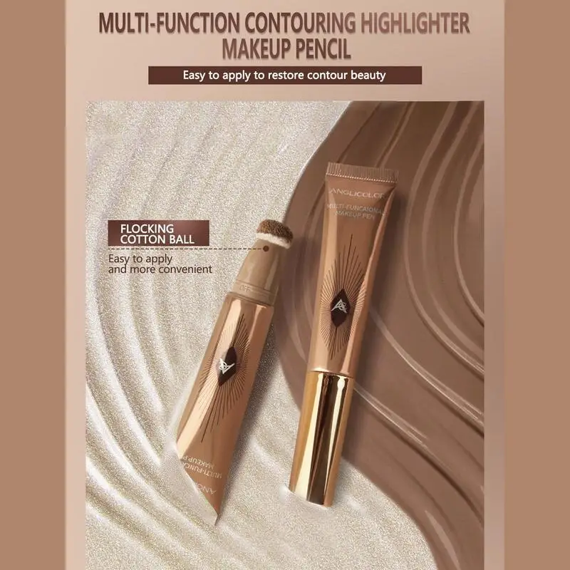 Highlighter Beauty Wand Liquid Beauty Foundation Wand Long Lasting Beauty Face Concealer Pen Body Face Contouring Makeup For