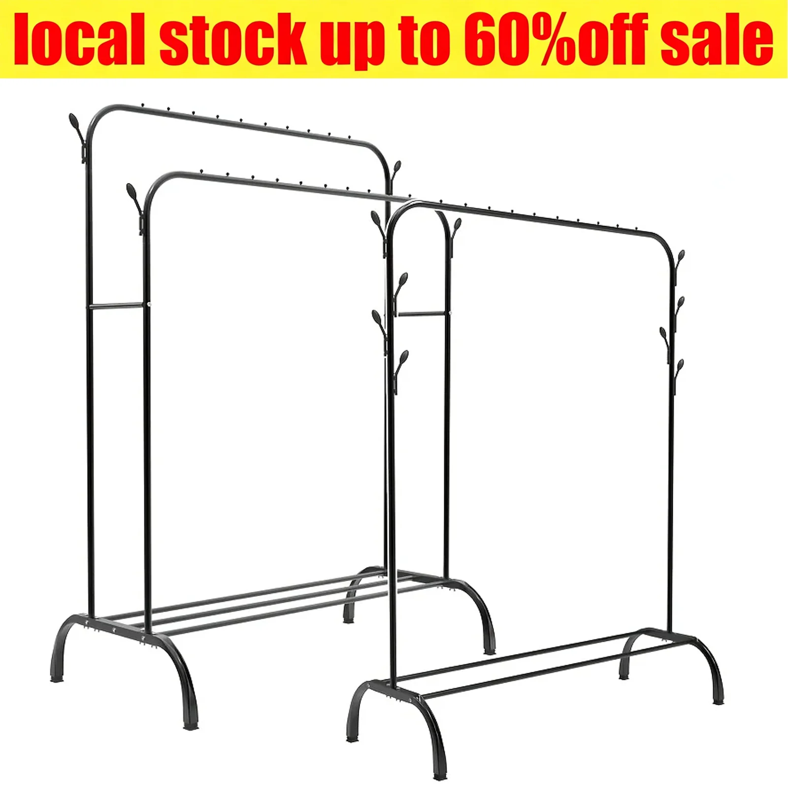 Kleiderbügel Garderobe Kleiderständer für das Schlafzimmer offener Kleiderschrank mit Kleiderhaken und Metallregal