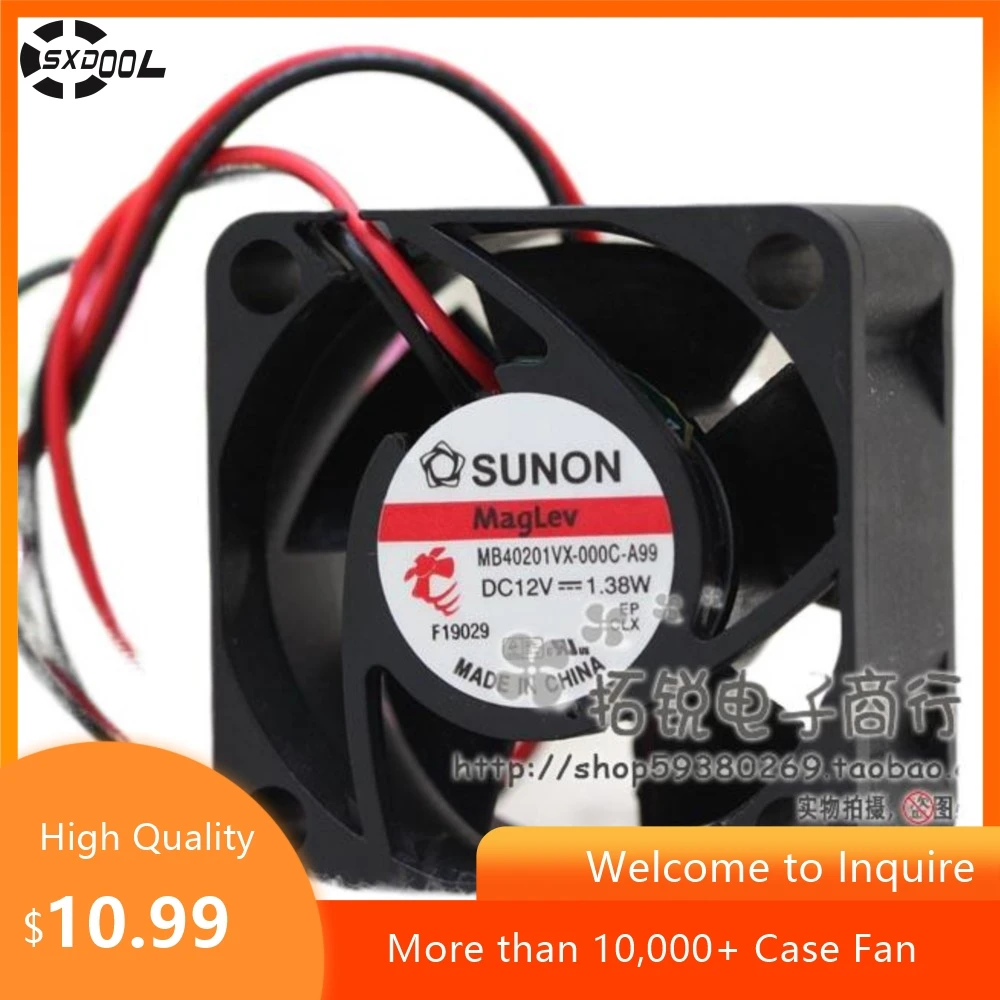 

Охлаждающий вентилятор для Sunon MB40201VX-000C-A99 12 В 4020 1,38 Вт 4 см