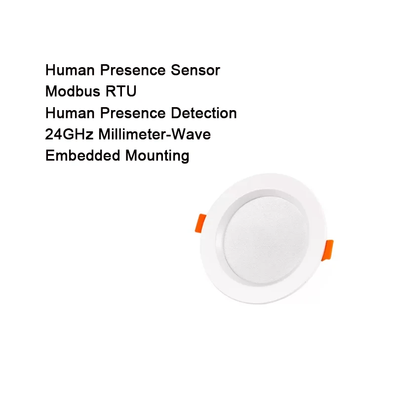 24 GHz Millimeter-Wave Radar MMWave Presence Sensor for Indoor Human Detection Smart Campus RS485 Communication Protocol
