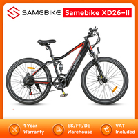 SAMEBIKE XD26-II Electric Bike Folding Electric Bicycle 750W 48V 14Ah Battery 26inch Tire 35km/h Max Speed 40km Range City EBike