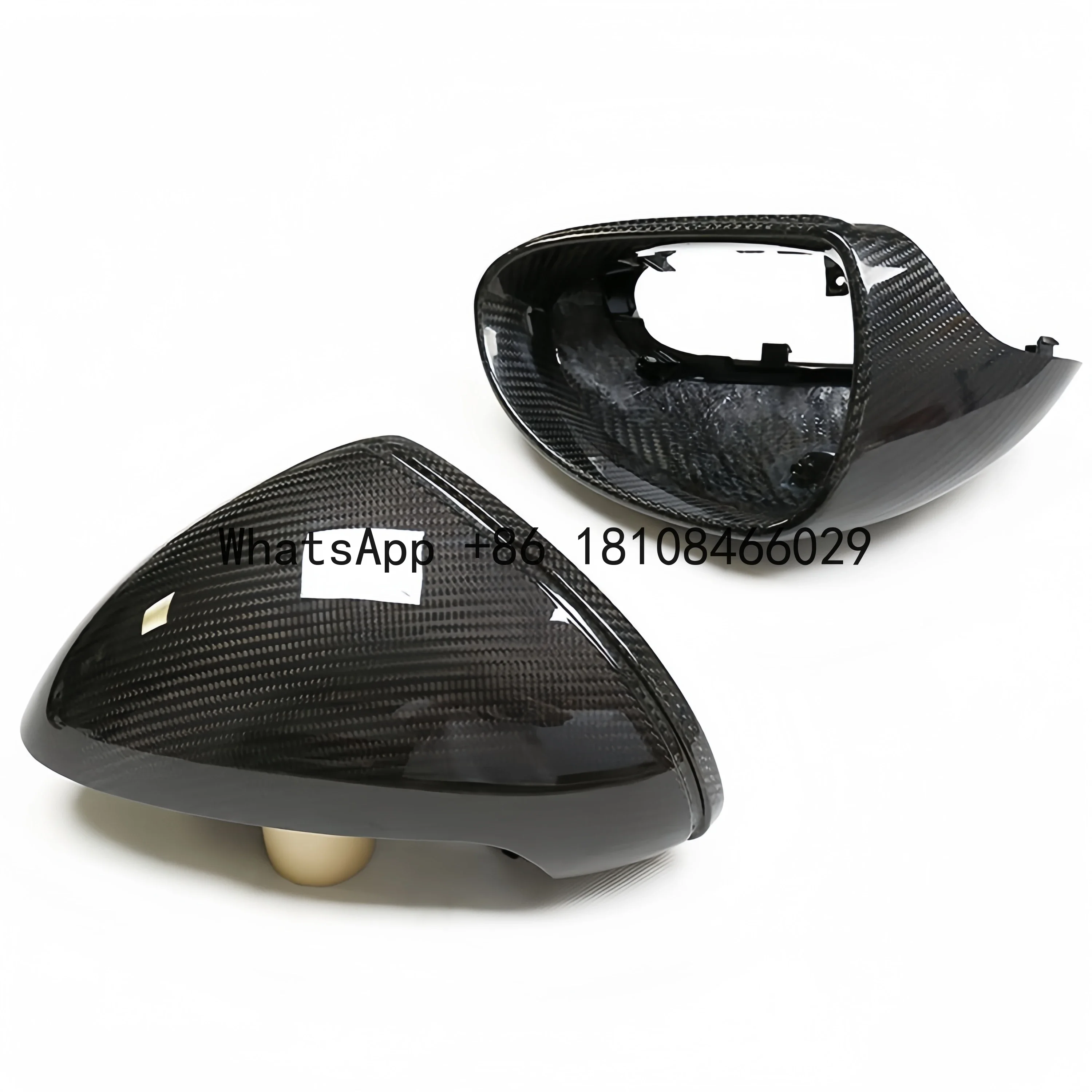 for Porsche 981 Boxster replacement Dry Carbon fiber mirror housing Reverse mirror cover auto performance parts