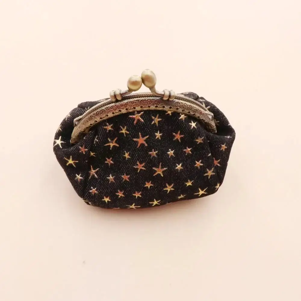 Denim-Kleidung, Münzgeldbörse, fünfzackiger Stern, kreative kleine Geldbörse, Schlüssel- und Kartenetui, Retro-Handarbeit, kleine Handtasche für Damen – Detail 5