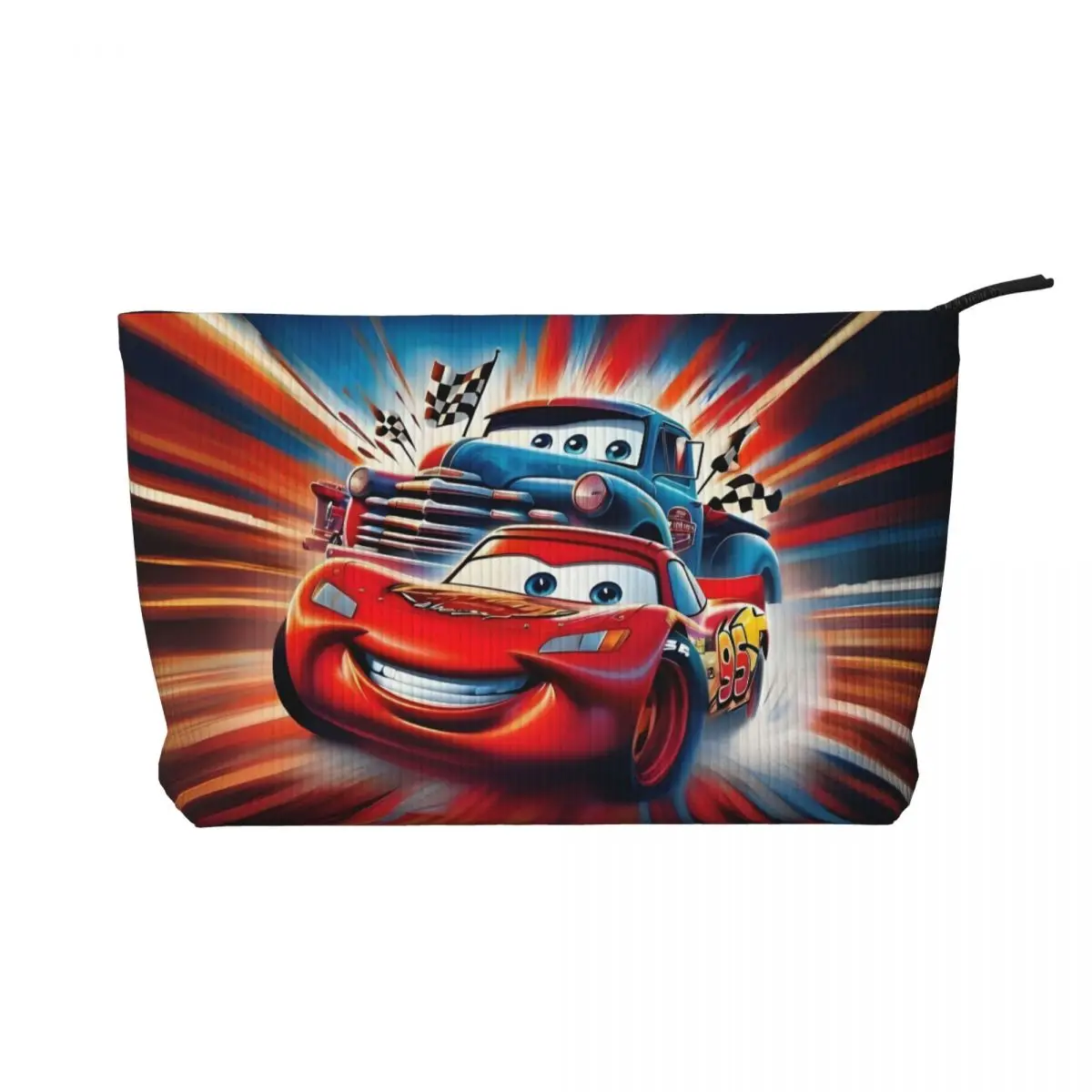 

Косметичка McQueen с героями мультфильмов на заказ, женская модная большая вместительная косметичка для автомобилей, милый косметичка для хранения косметики, косметички