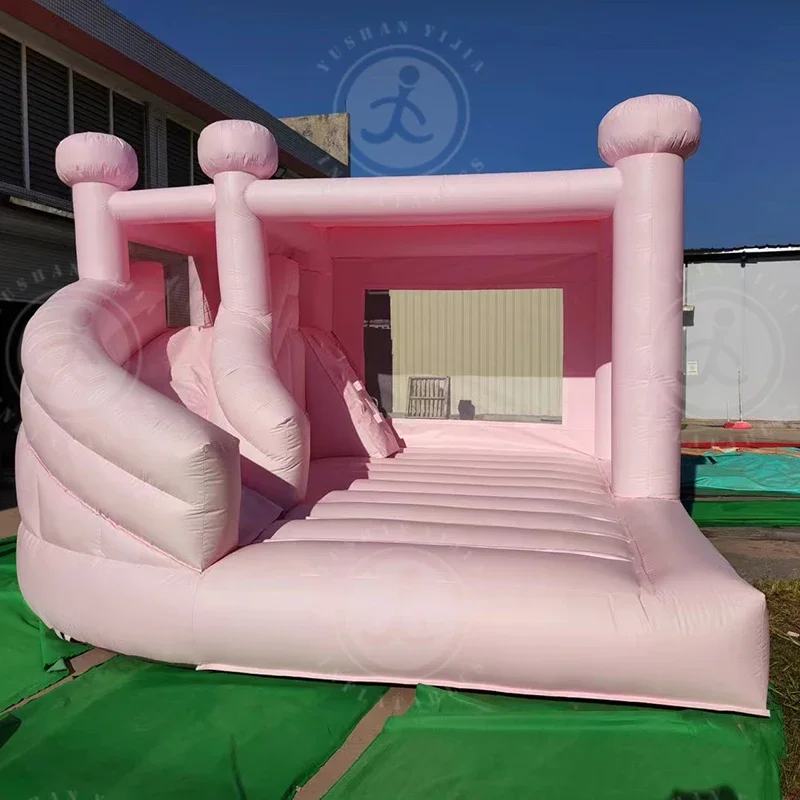 2023 Factory Wholesale Outdoor & Indoor  Multi-Functional Pink Inflatable Castle With Pool And Slide For Sale