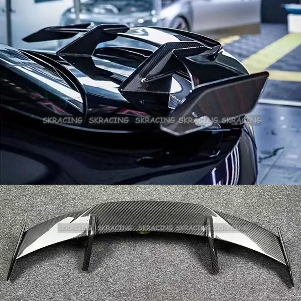 New Style Real Carbon Fiber Rear Trunk Spoiler Tail Racing Wing Lip Fits For 2003-2008 Mazda 6 Decorative Trims Accessories Kits