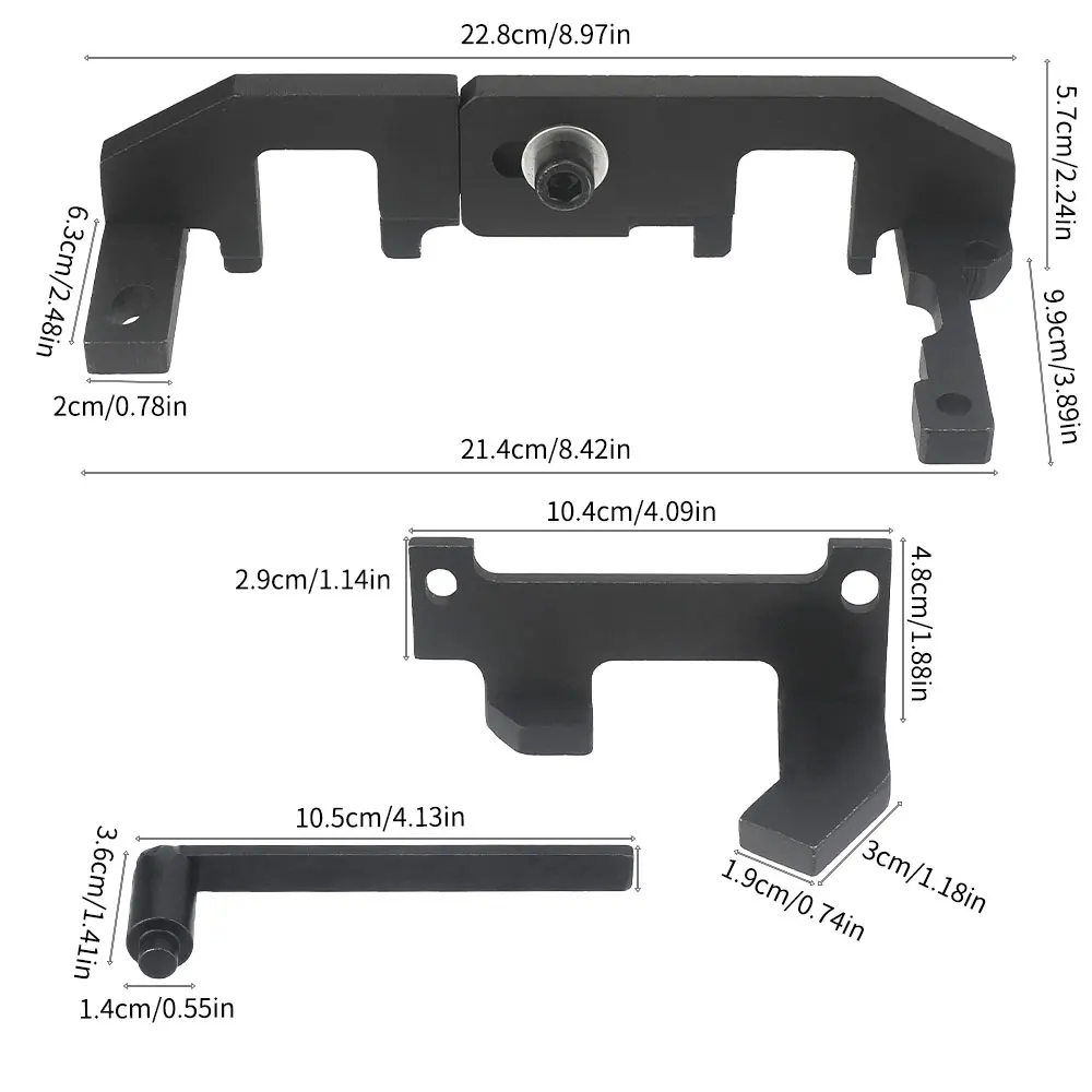 Alignment Timing Tool Kit, Engine Locking Timing Tool Compatible with Peugeot Citroen C3 1.0 1.2T with Portable Case