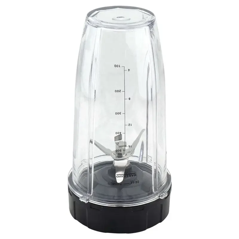A50Q-Blender Replacement Parts For Ninja, 4 24Oz Cups With To-Go Lids, 7 Fins Extractor Blade, For Nutri Ninja Auto IQ - view 3
