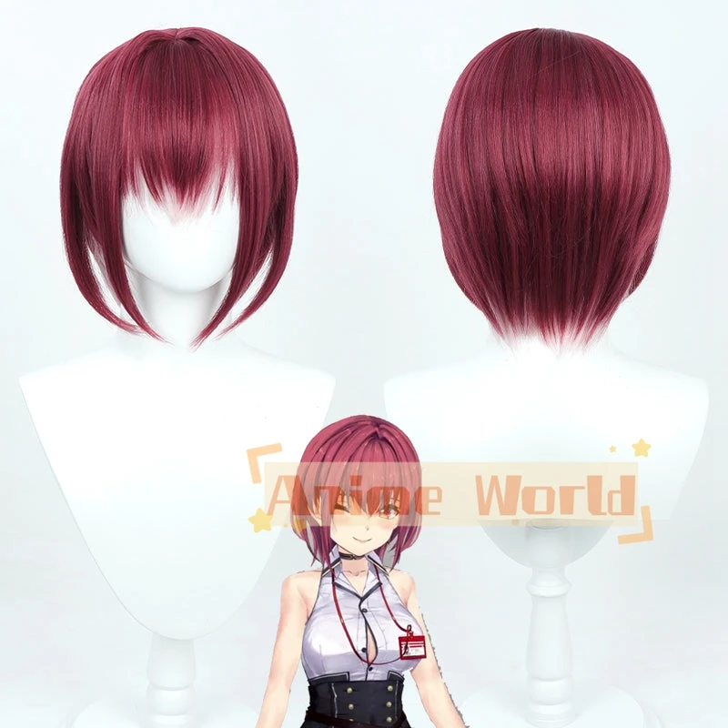 Houshou Marine Fifth 2D Costume Illustration Cosplay Wig Halloween Christmas Woman Men Adult Wig