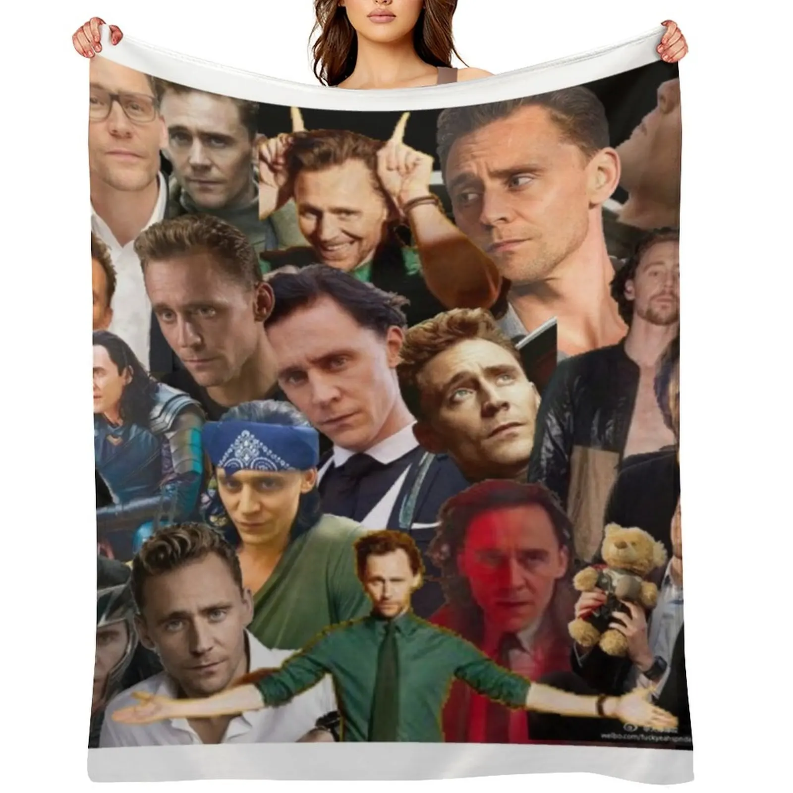 

Tom Hiddleston collage Throw Blanket Bed linens For Decorative Sofa Kid'S Summer Blankets