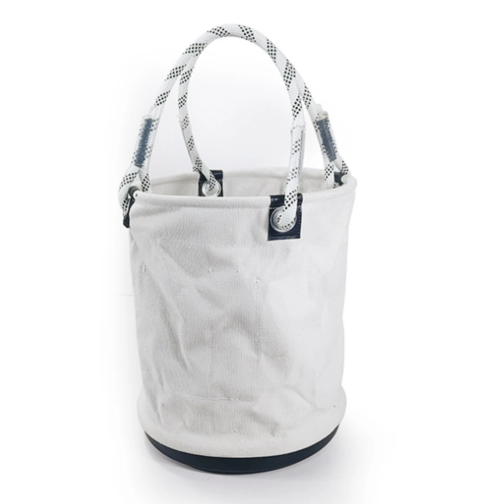 AA94-Cylindrical Electric Tool Bag Tool Organizer For Maintenance Work Bucket With A Load Capacity Of 50 Kg White