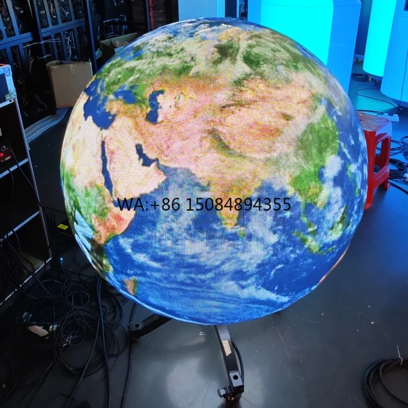 Spherical Interior Advertising Hanging Ball Spherical Led Display Spherical Led Screen With a 3d Ball Shape Display Screens