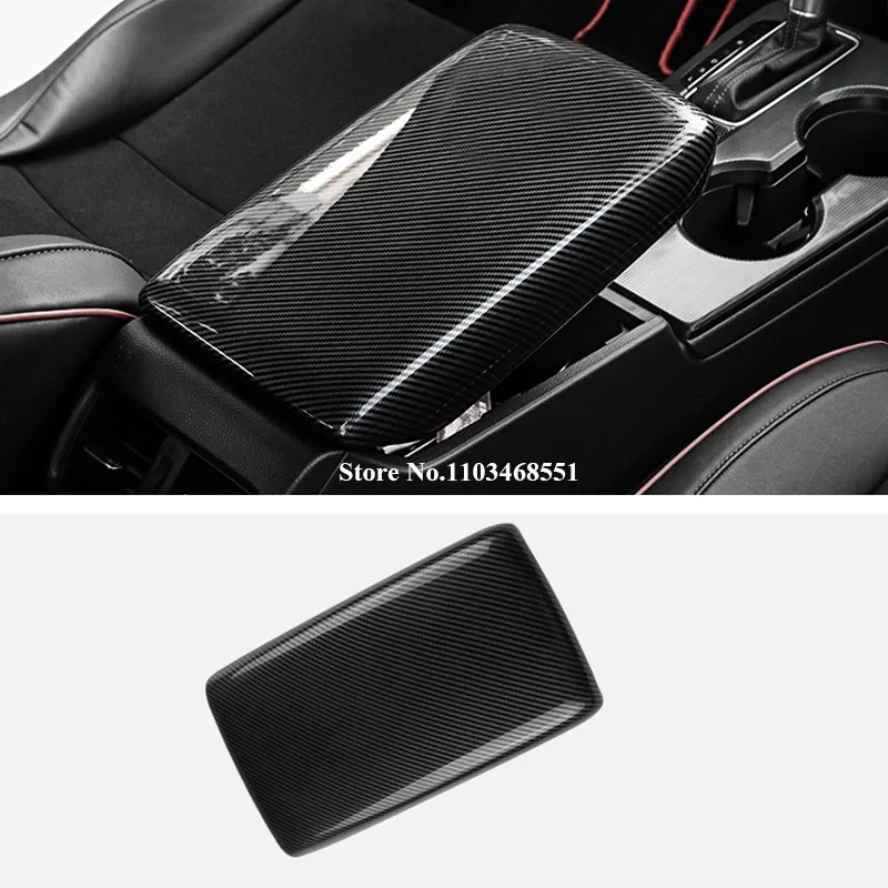 

For Honda Civic 11th Gen 2022 2023 2024 Armrest Case Central Rest Box Carbon Fiber Sheath Shell Gear Cover Accessories