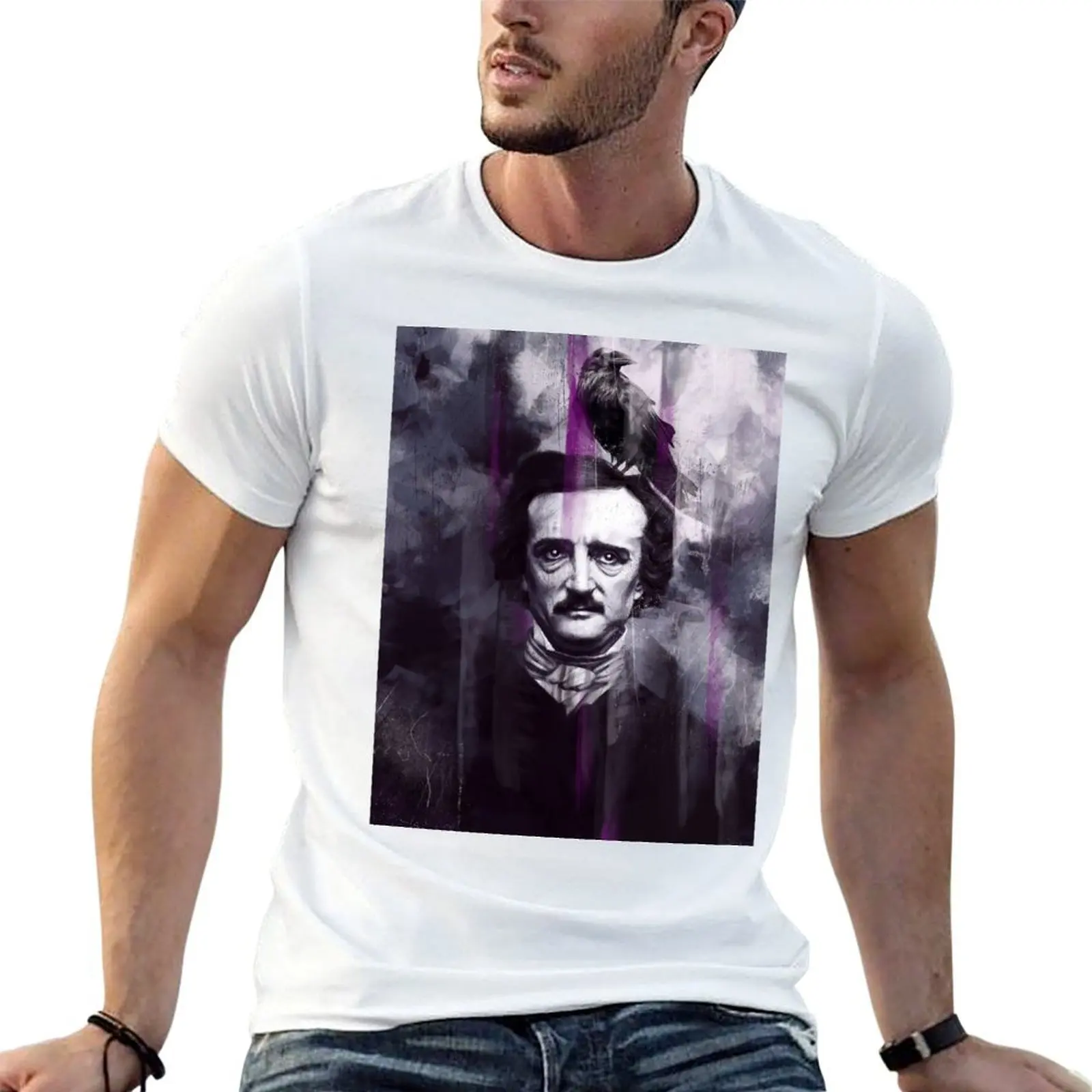 

Edgar Allan Poe T-Shirt man t shirts graphic cotton t shirt man T-Shirt