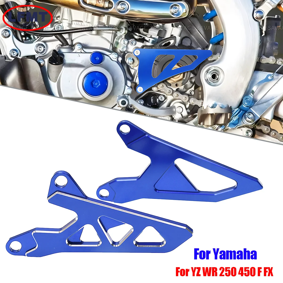Para yamaha wr450f yz 250 250f 250x wr 450f 450 cnc roda dentada dianteira capa protetor de corrente guar yz250 yz250f yz250x wr250f yz450f