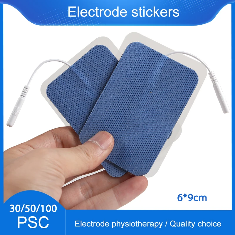 

100/50/30pcs High Quality TENS EMS Electrode Pads Gel Patch Electrode Pads Tens Electrodes Digital Therapy Machine 2mm Plug