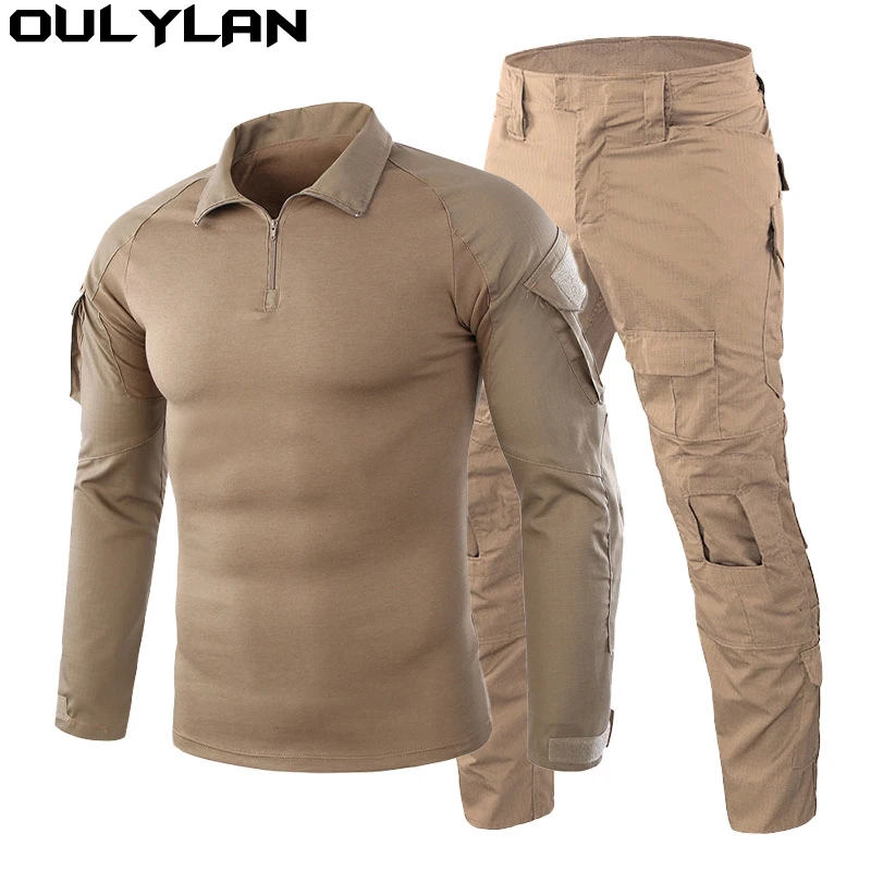 

Oulylan Tactical Uniform Clothes Suits Training Suit Camouflage Hunting Shirts Pants Paintball Sets Pant Men