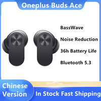 Original Oneplus Buds Ace Wireless Earphone BassWave 36h Battery Life Noise Reduction IP55 Waterproof Bluetooth Headset