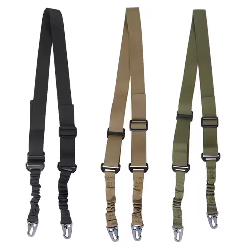 Correa de hombro de 2 puntos, correa de hombro para Rifle al aire libre, cinturón con hebilla de Metal, accesorios de caza