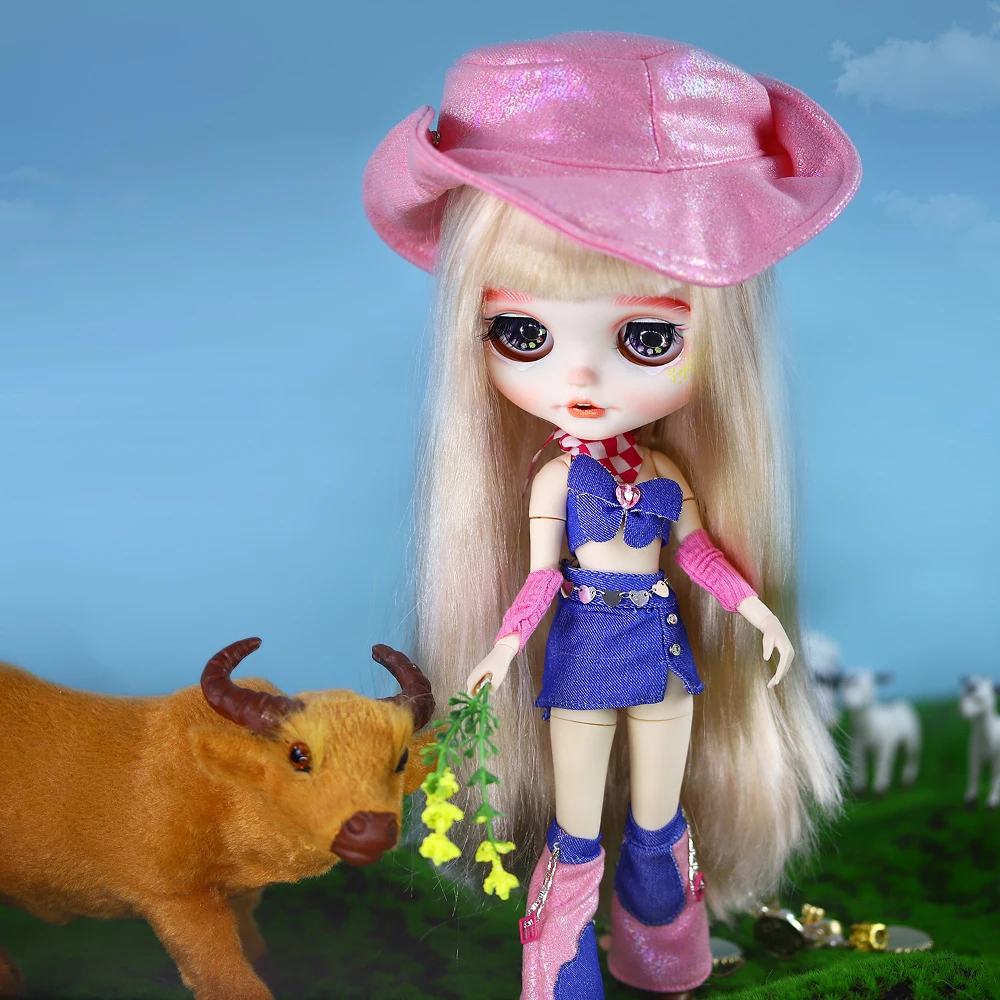 ICY DBS muñeca Blyth Hada del bosque oscuro Eif resalta el pelo rizado maquillaje pintado a mano 30cm muñeca chica Festival regalo de cumpleaños