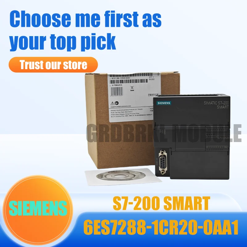 Controlador PLC SIEMENS 6ES7288-1ST60-0AA1 6ES7288-1SR60-0AA1 6ES7288-1CR20-0AA1 6ES7288-1CR30-0AA1 S7-200 SMART Novo