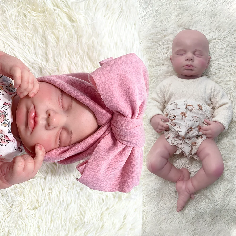 

Мягкие гибкие силиконовые куклы ручной работы для новорожденных, 20 дюймов, 50 см