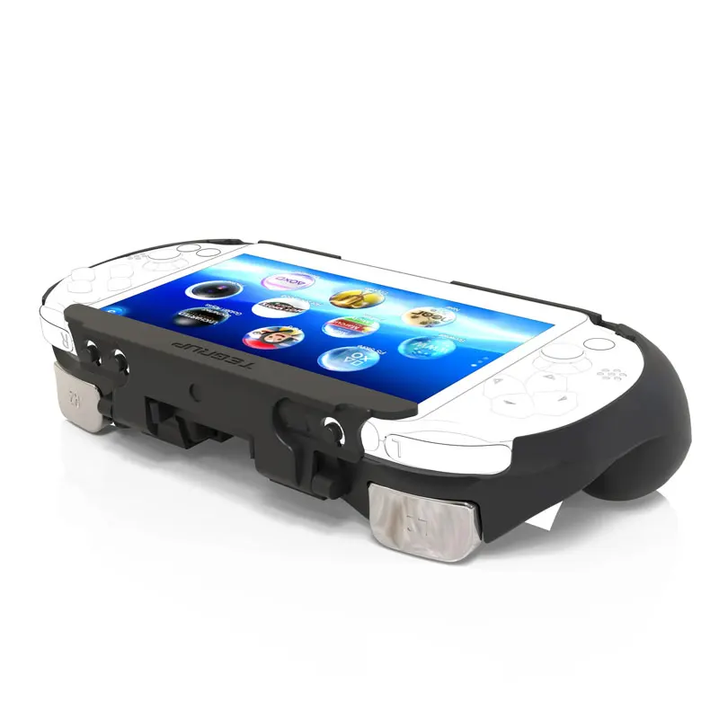 For PSV 2000 PSV2000 PS VITA 2000 Gamepad Hand Grip Handle Joypad Stand Case with L2 R2 Trigger Button