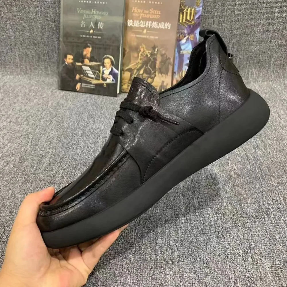 Formal Men\'s Shoes Genuine Leather Spring Business and Leisure Leather Shoes 2024 New Trend Versatile Thick Soled Shoes for Men