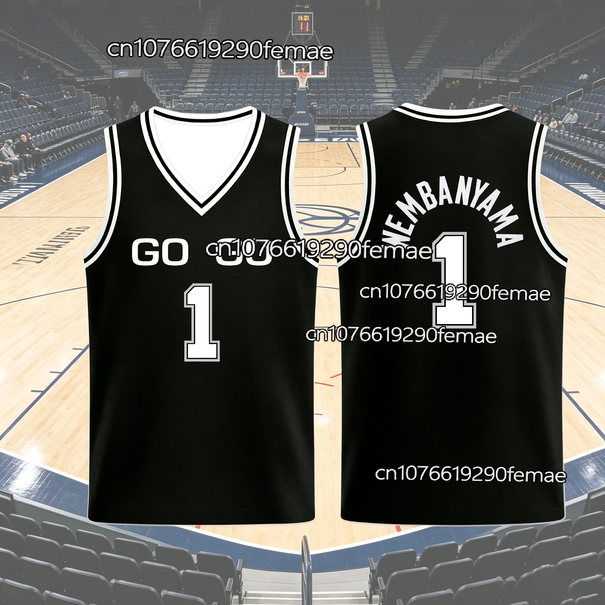 Camisa de Basquete San Antonio com Nome e Número, Colete Esportivo Comemorativo do Campeão 2026, Camiseta Masculina de Treino de Basquete para o Verão