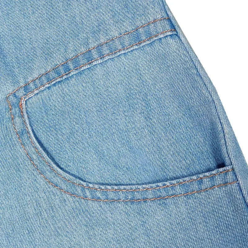 Benuynffy Casual Half Button Washed Denim Jumpsuit Romper Dames Streetwear Vintage Korte Mouw Losse Omzoomde Zoom Jean Rompertjes