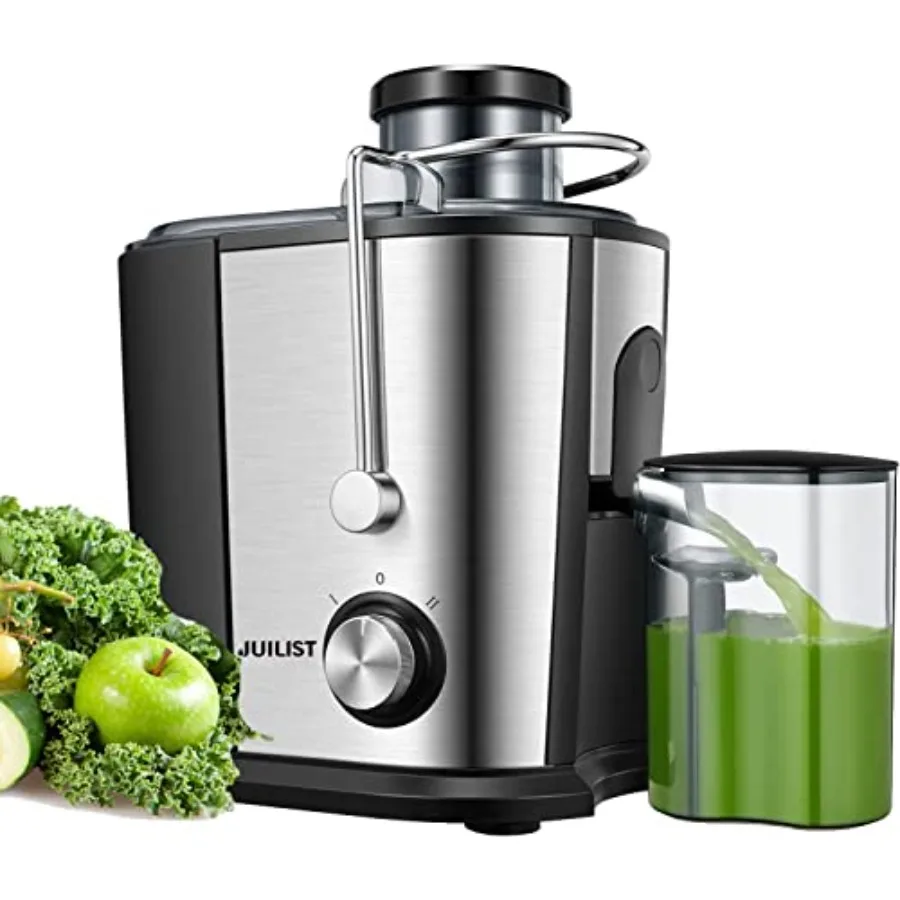 

Juicer Machines with Anti-drip and Anti-slip Function Centrifugal Juicer Whole Fruit and Vegetable with 3-inch Wide Food Chute