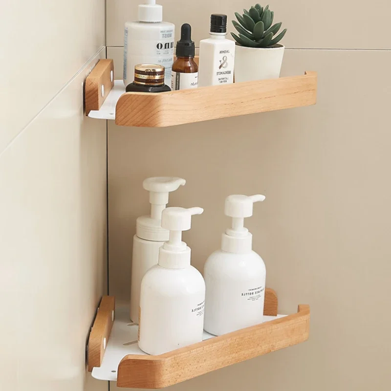 Wooden Aluminum Floating Shelves Multi Purpose Storage Rack for Home Decor Versatile Aesthetic Easy to Install