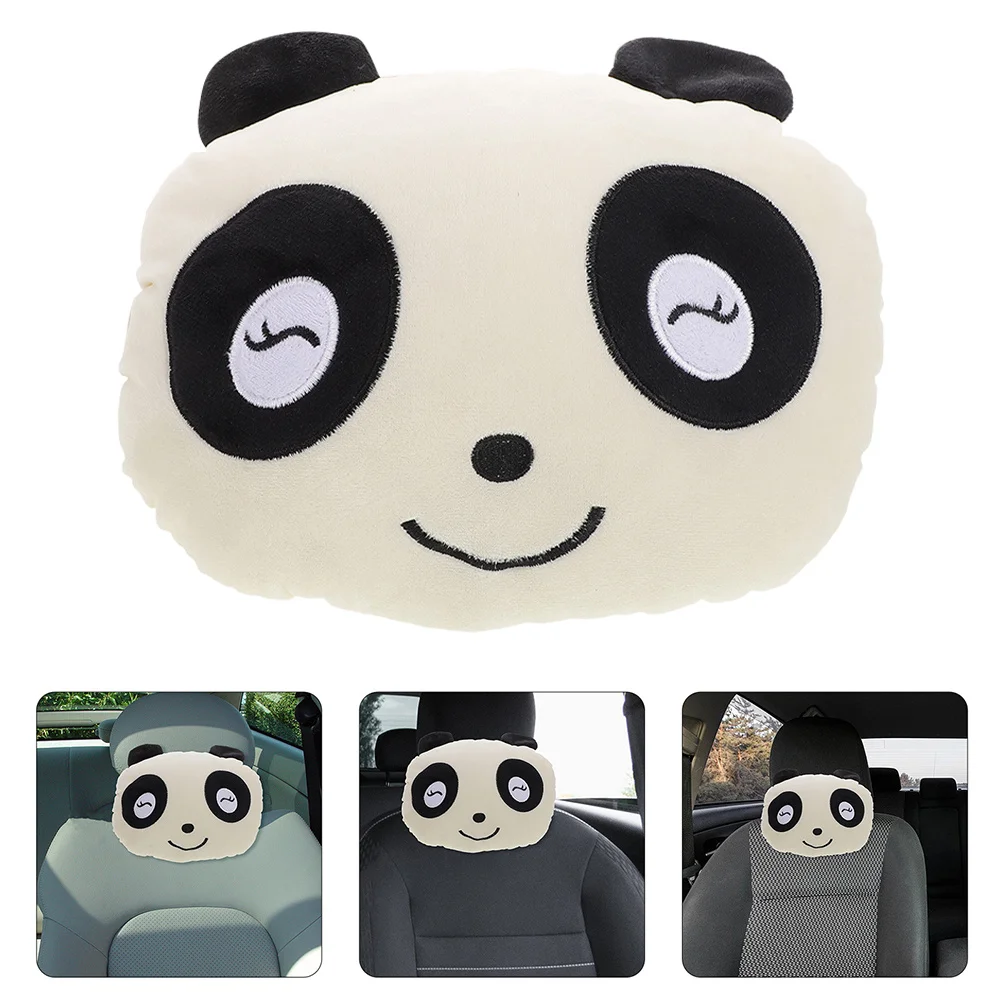 

Car Headrest Neck Pillow Cute Panda Design Soft Memory Foam Neck Support Cushion for Driving Travel Office Chair Car Interior