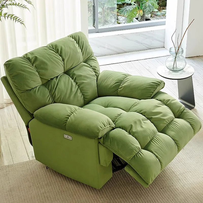 Multifunctional Cloud Bread Single Sofa Chair Cream Wind