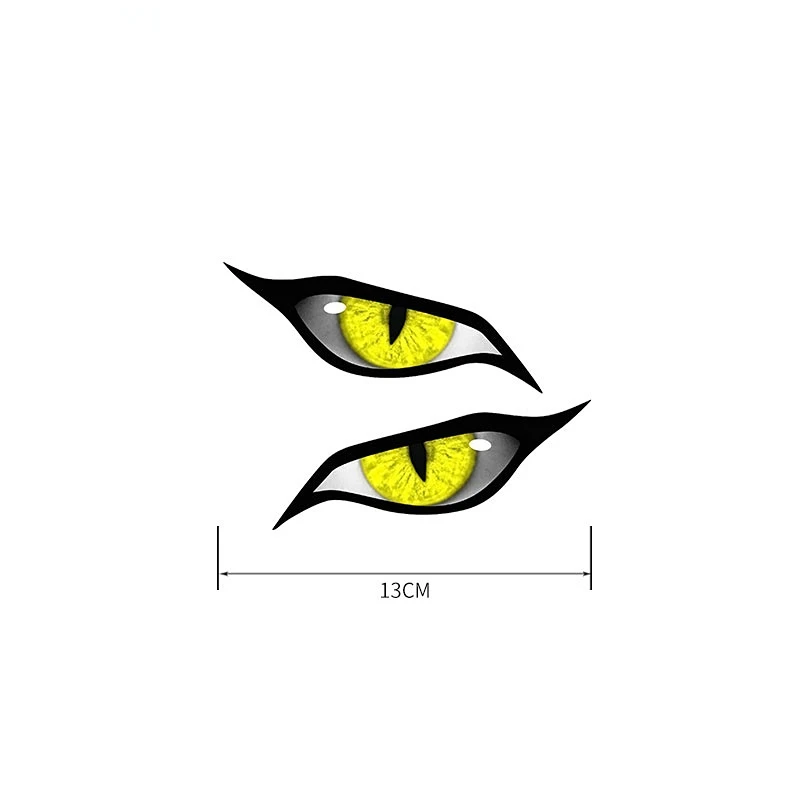 Evil Yellow Eyes Anime wasserdichte Vinyl-Aufkleber für Auto, Motorrad, Wohnmobil, Windschutzscheibe, Kratzer-Abdeckung, Dekor – Detail 1