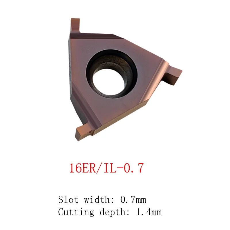 YRFL 5PCS CNC Outer Grooving Insert Shallow Turning Inserts Circlip Cutter Grain 16ER IL-1.0 Cutters Head Lathe Cutting