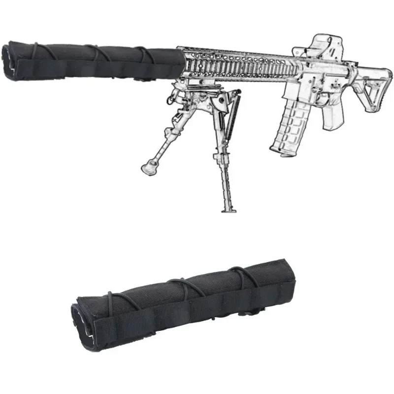22cm/8.66inch Tactical Airsoft Suppressor Cover Airsoft Silencer Protector Cover Case Camouflage Set Fit For Hunting Shooting