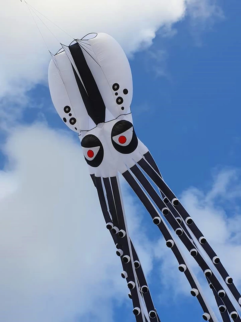 20m grote octopus kite kinderen outdoor speelgoed deportes-y-ocio carretel de pipa vliegende kite cometas voladoras draak pipa voadora fun