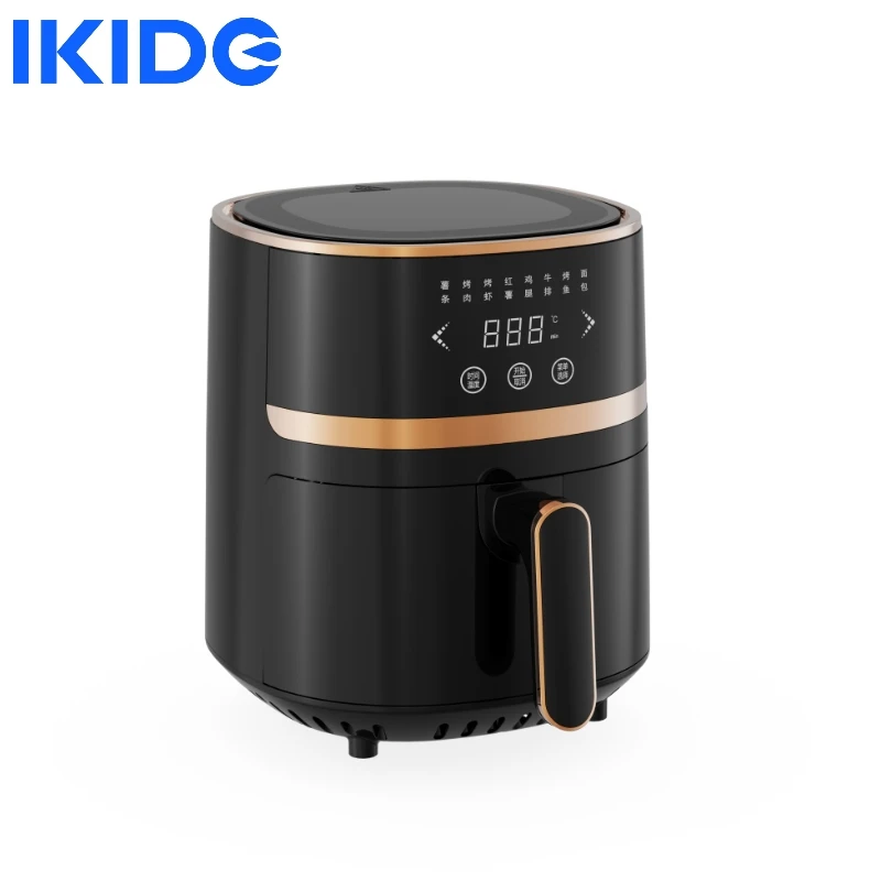 IKIDE 3.5L Smart Electric Large Capacity Automatic Household Baking LED Touch Screen Deep Fryer Without Oil Air Fryer new electric air fryers 6l large capacity smart automatic household multi function led touchscreen deep oil free fryer europlug