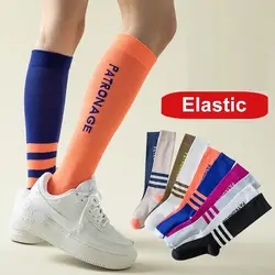 1 Pair Women High Quality Professional Sports Sock Anti-Slip Compression Socks Colorful Breathable Outdoor Racing Cycling Socks