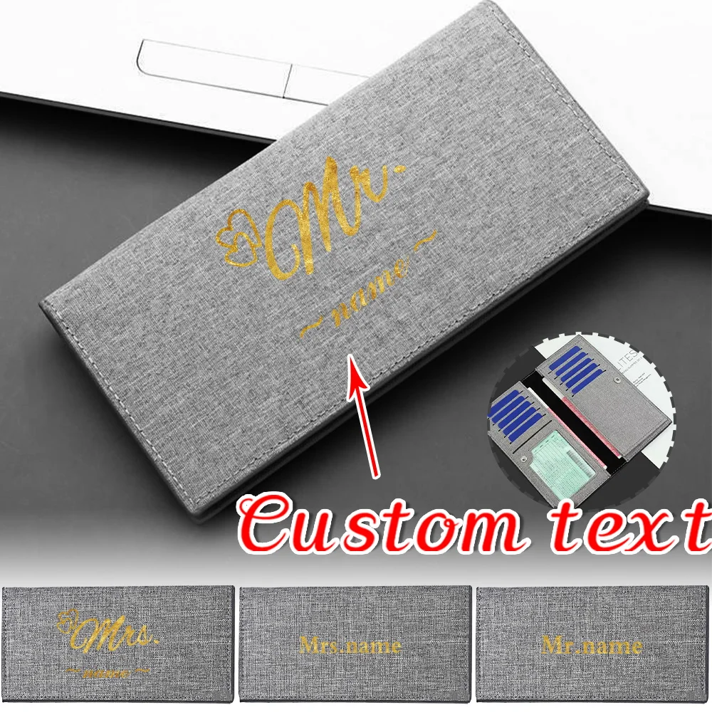 

Customize Any Name Wallet ID Card Bank Card Multifunctional Storage Bag High-quality and Durable Wallet