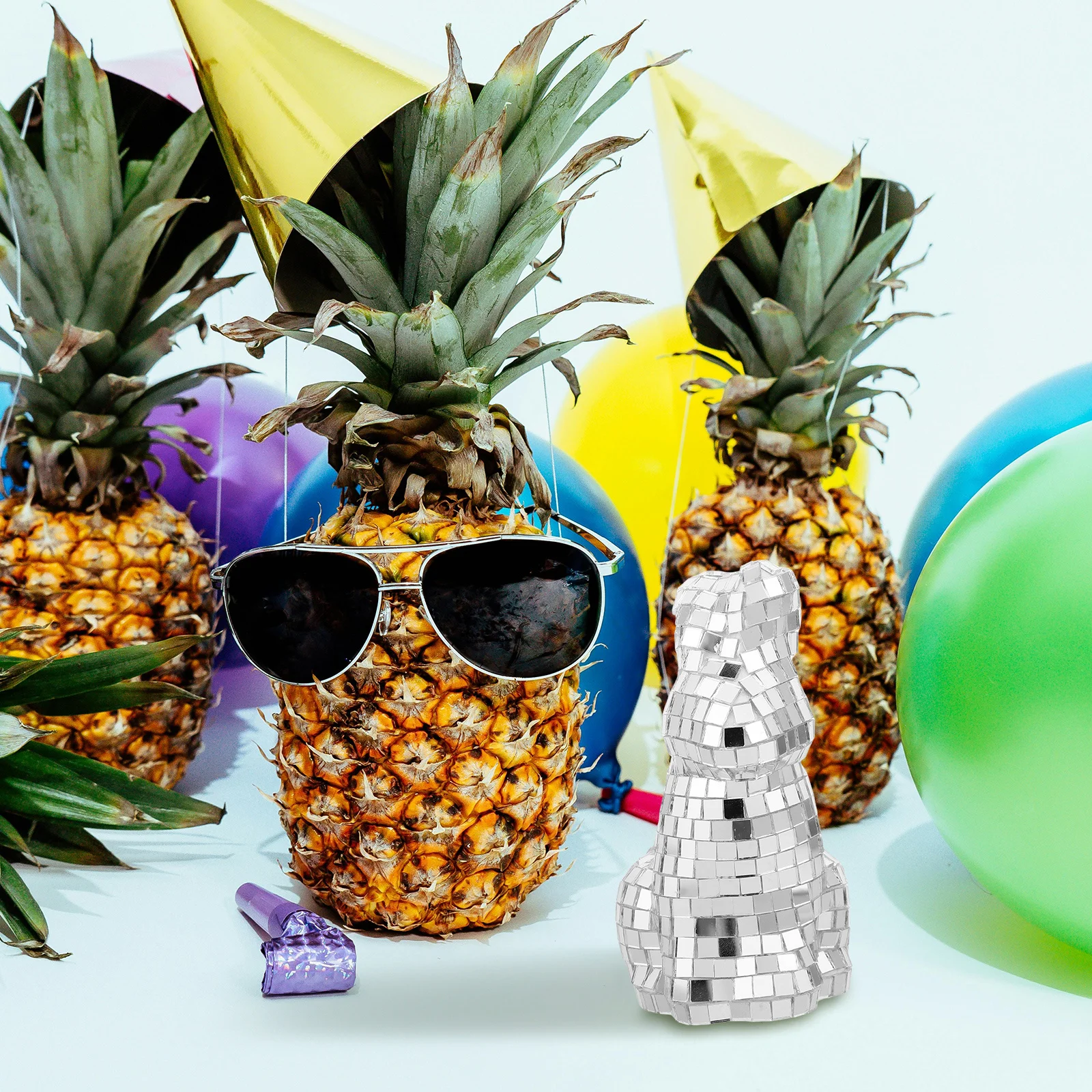 

Statue Tabletop Desktop Decoration Sparkling Mirror Design Party Wedding Stage Decor Rabbit Decor Decorative Rabbit