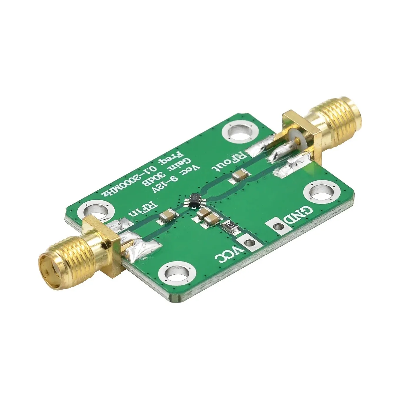 RF LNA Amplifier 0.1-2000MHz 30dB - Broadband Low Noise Amplifier Module