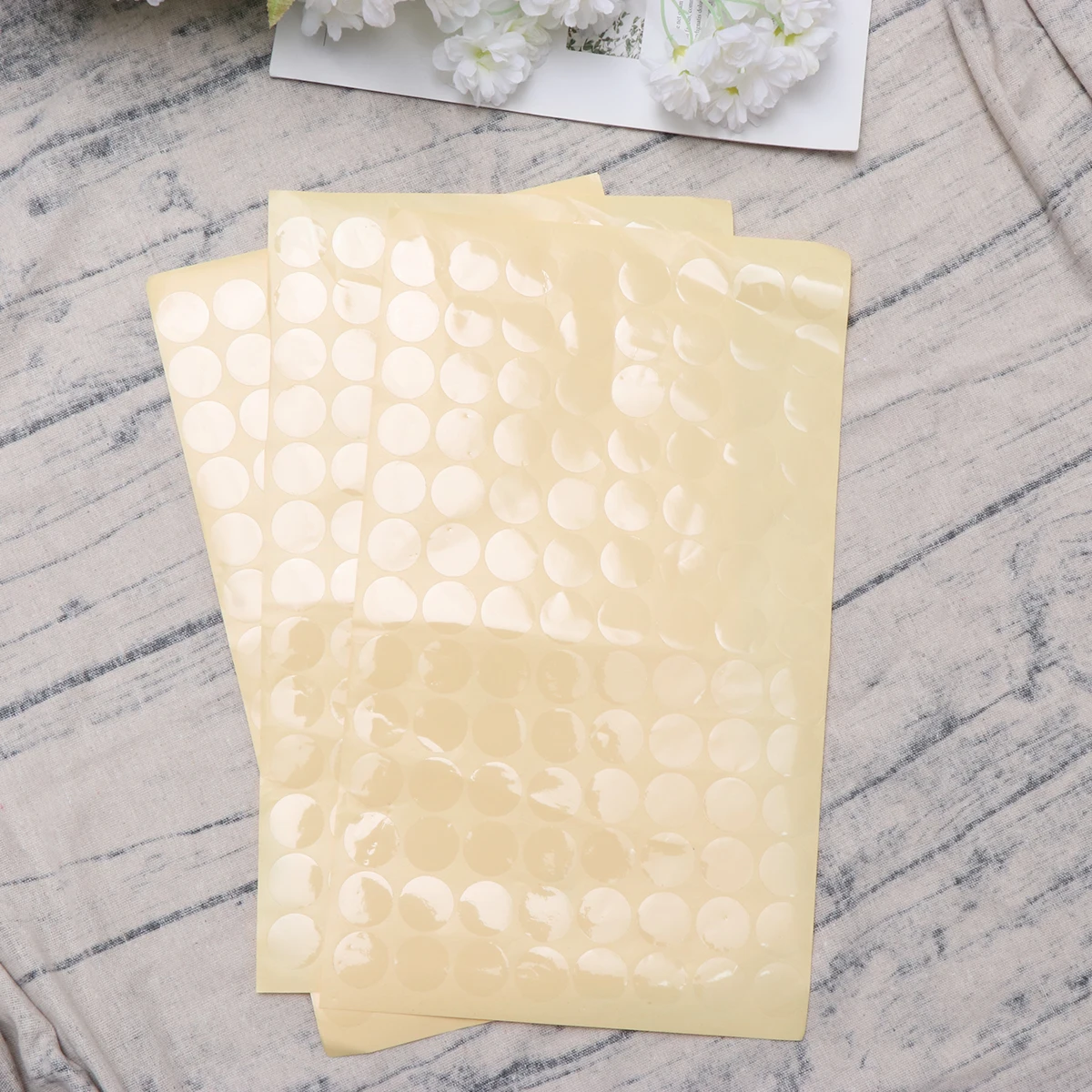 

1000 Pcs Circle Stickers Round Transparent Label Baking Packaging Labels Cookie Bags