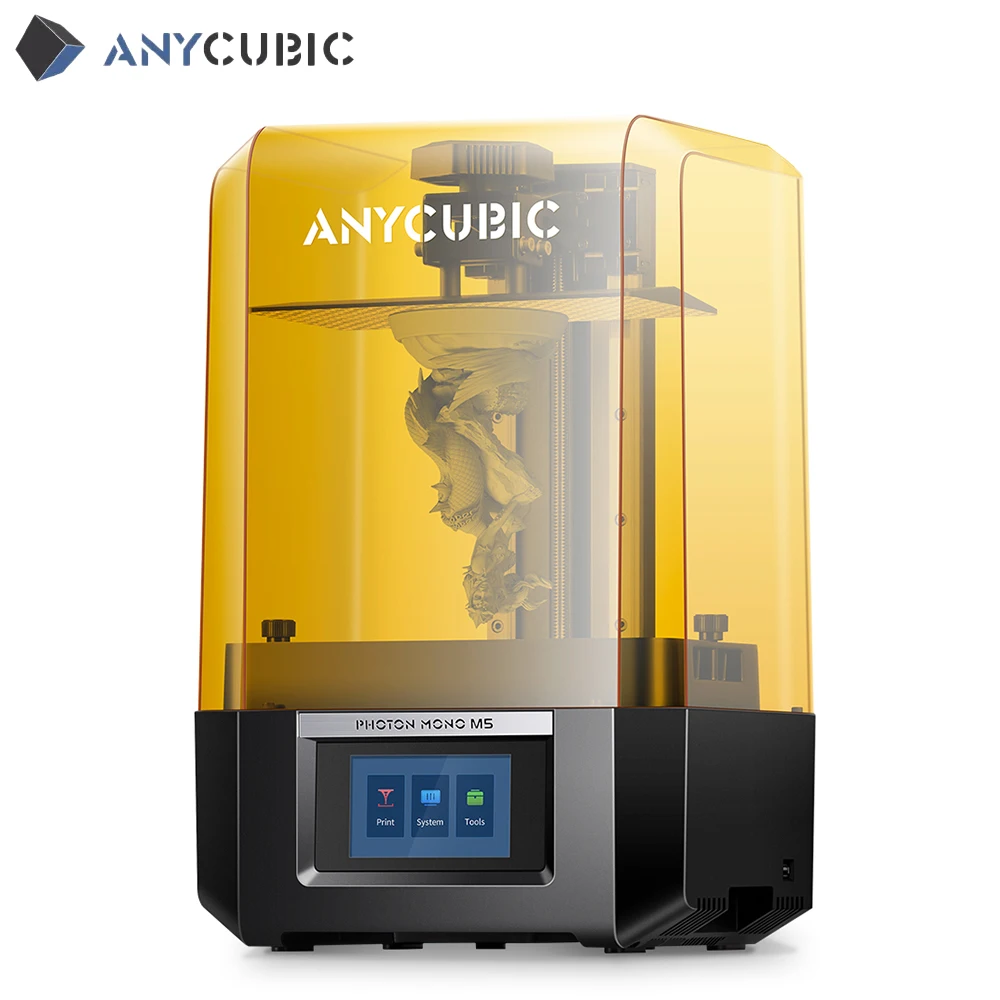 

ANYCUBIC Photon Mono M5 12K полимерный 3D принтер с 10,1 дюймовым УФ ЖК-дисплеем, платформа для 3D принтера, размер печати 7,87 ''x 8,58'' x 4,84''