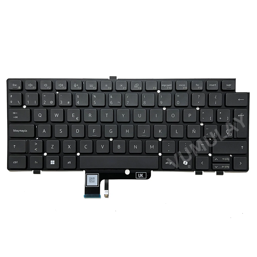 Imagem -05 - Teclado Retroiluminado Espanhol ou Latino Dell Latitude 7440 2023 P174g P174g001 7450 P174g002 7640 0jp3w9 0h3dht H3dht Sn2b20 Jp3w9 Sn2b01b20 Sg-b27902ba