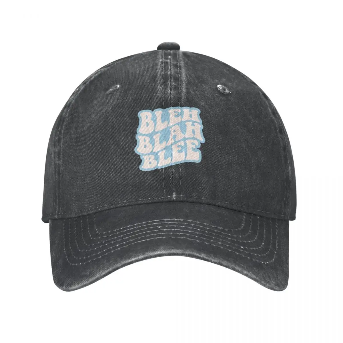 Nonsense Bleh Blah Blee (Vintage Blue) Bucket Hat Rugby Hat Luxury Brand Women's Hats For The Sun Men's