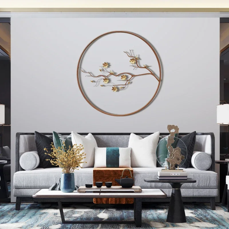 جدار غرفة المعيشة أريكة حائط الخلفية الديكور الحديد المطاوع مدخل قلادة غرفة الطعام ضوء فاخر الجدار الشنق ثلاثة عاكسة #2