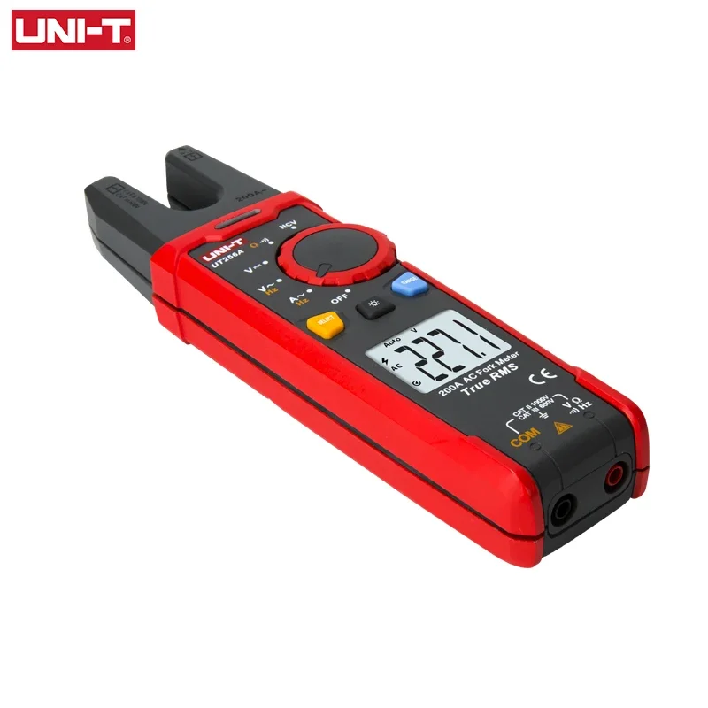 UNI-T UT256A Digital Clamp Meter True RMS Fork Meter AC Current Pliers Ammeter Voltmeter Capacitor Frequency Tester